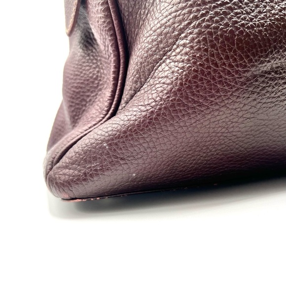 ISANTI BURGUNDY LEATHER BAG SATCHEL SHOULDER BAG GENUINE LEATHER MADE IN ITALY - Picture 7 of 16